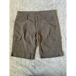 Kuhl Womens Cargo Long Hiking Shorts Size 6 Bermuda Outdoor Gorpcore Stretch